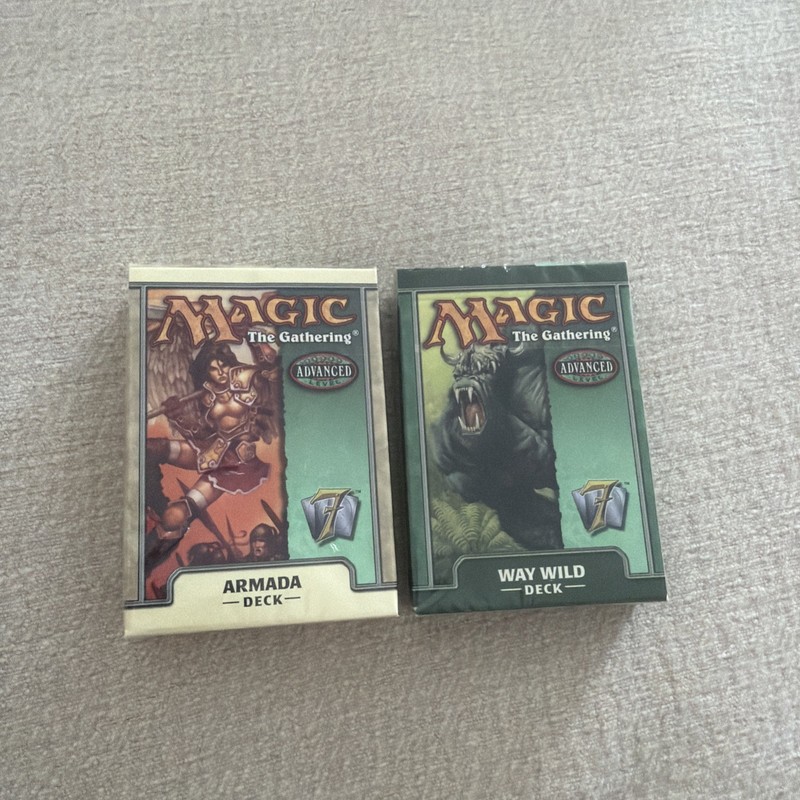 Magic The Gathering Lot of Two (2) 7TH EDITION Preconstructed Decks SEALED 