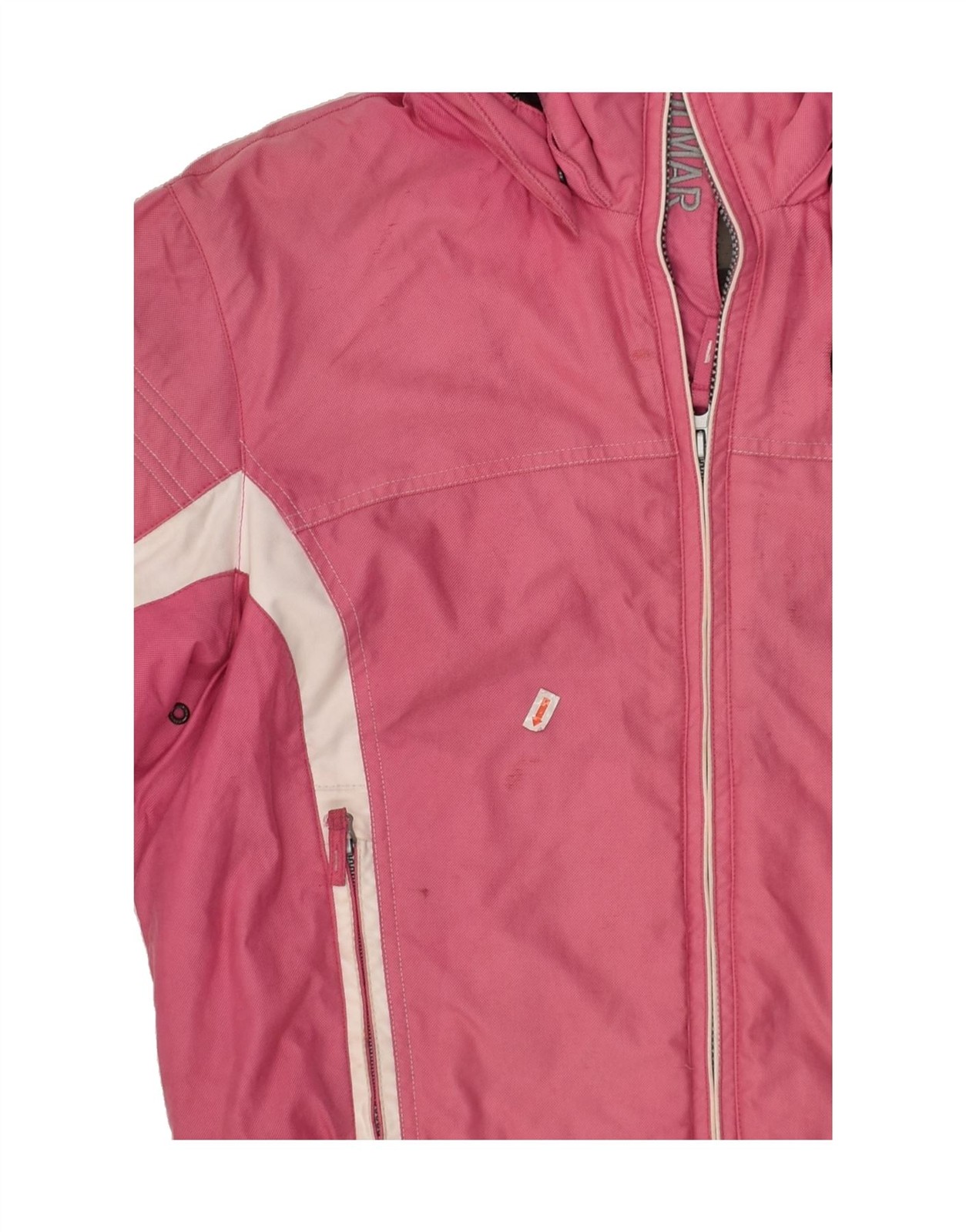 COLMAR Womens Hooded Windbreaker Jacket EU 46 XL Pink AA08 image 3