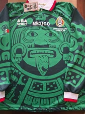 ABA Sport Mexico JERSEY Long Sleeve Seleccion Mexicana reedicion 1998 Aba Sport
