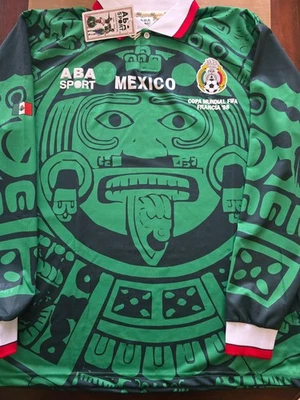 ABA Sport Mexico JERSEY Long Sleeve Seleccion Mexicana reedicion 1998 Aba Sport