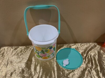 New Beautiful Round Tupperware Bucket/Container 5L Fruits & Citrus Theme