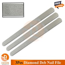 3 Piece Diamond Deb Foot Skin Nail Dressing File Crystal Surface Double Sided