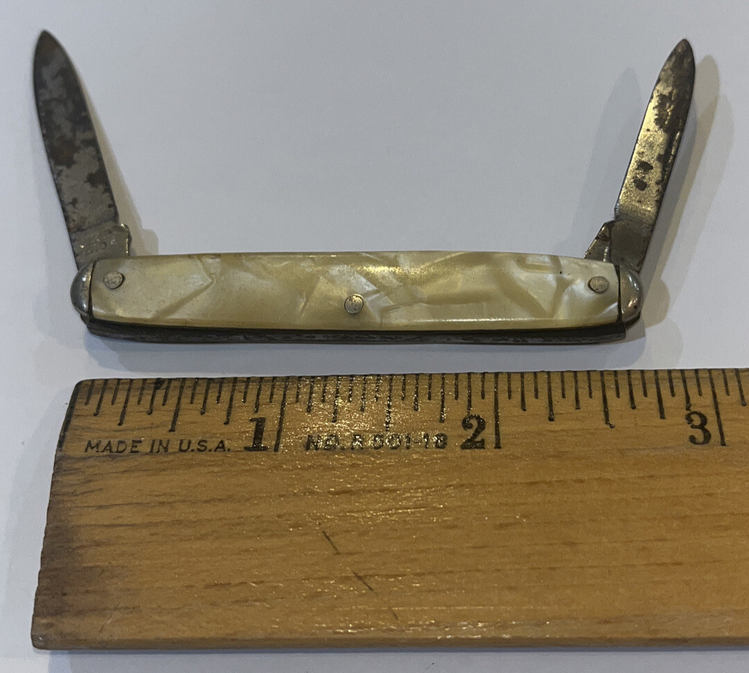 Vintage Boker Pocket Knife Tree Brand Mother Of Pearl eBay