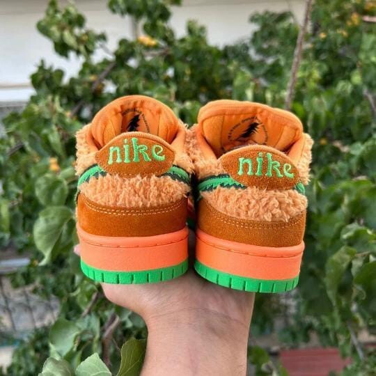 Rare Nike SB Dunk Low X Grateful Dead Orange Bear 2020 Size