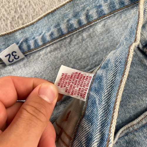 Vintage Mens Shorts 32 Marithe Francois Girbaud Blue Denim Baggy Y2K Stains - Picture 9 of 15