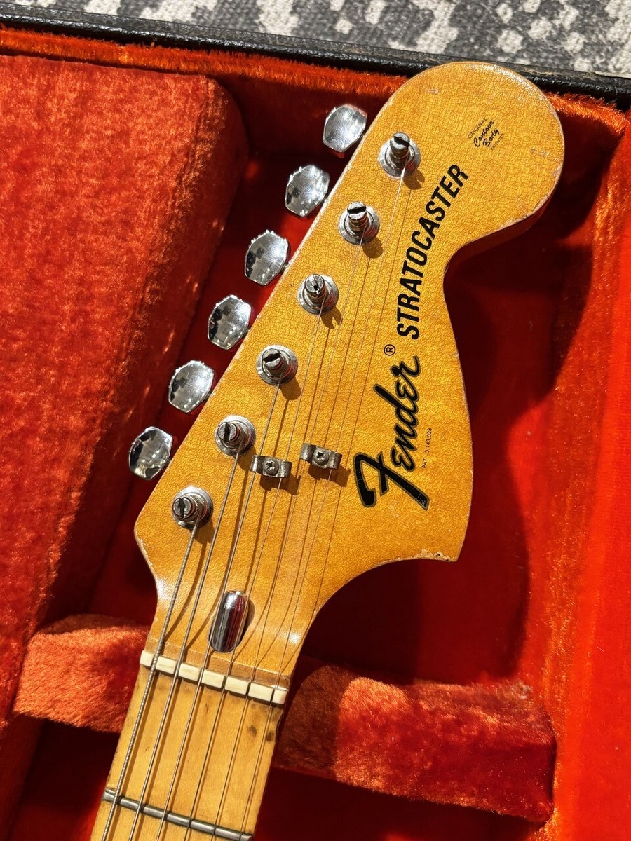 Fender 1976 Stratocaster Black Electric Guitar w/Original Hard