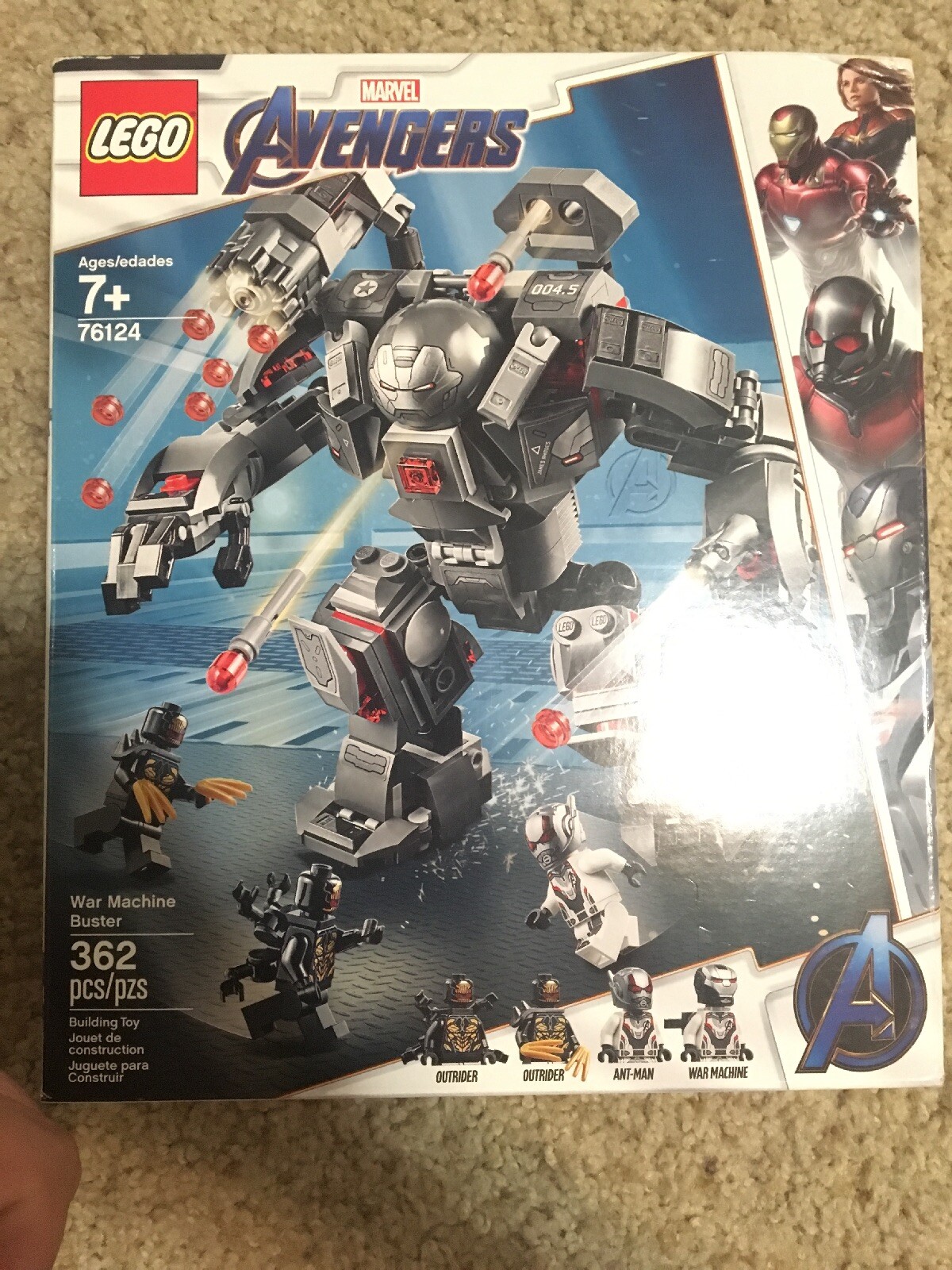 Lego 76124 Marvel Avengers War Machine Buster Building Kit 362 Pieces