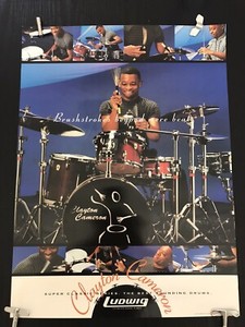 LUDWIG DRUMS - CLAYTON CAMERON  Poster 17x23”
