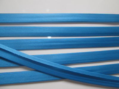 10 METERS Sky blue Satin Bias Piping Border 1.5cm Lace Elegant BA 067  DE