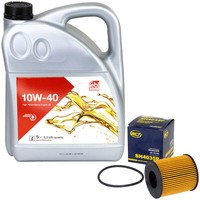 MotoröL Set 10W-40 5 Liter + ÖLfilter FüR Citroen C5 II Lancia Peugeot 307 2.0