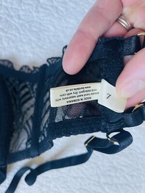 Bordelle Kizette Women Sz L Wire Bra Silk Lace 34 D 34 DD $320 NWT