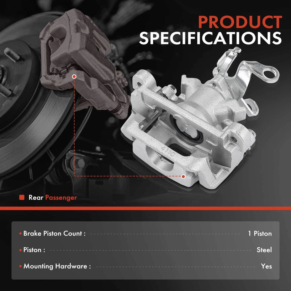 Pinza de freno de pasajero trasero con soporte para Mitsubishi Outlander Sport 2013-2018 Foto 2 de 4