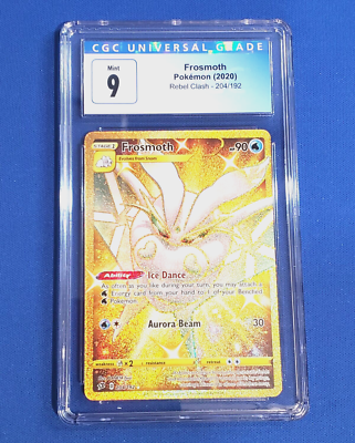 Pokemon TCG Rebel Clash FROSMOTH 204/192 Gold Secret Rare CGC Graded 9 MINT | eBay Pokemon TCG Rebel Clash FROSMOTH 204/192 Gold Secret Rare CGC Graded 9 MINT | eBay