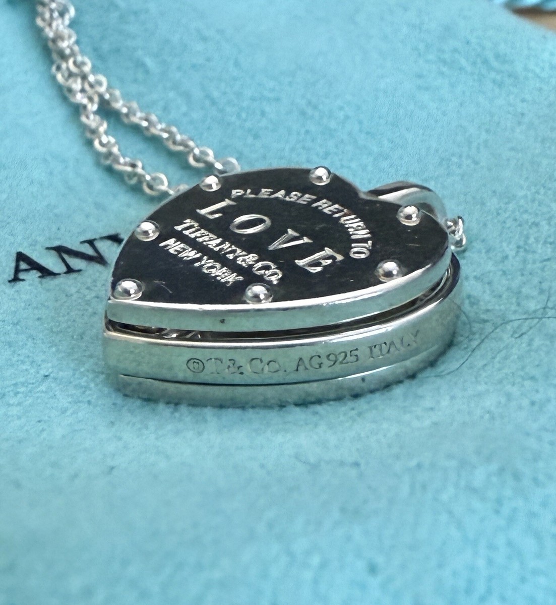Tiffany & Co. Silver Return To Love Sliding Heart Locket Pendant