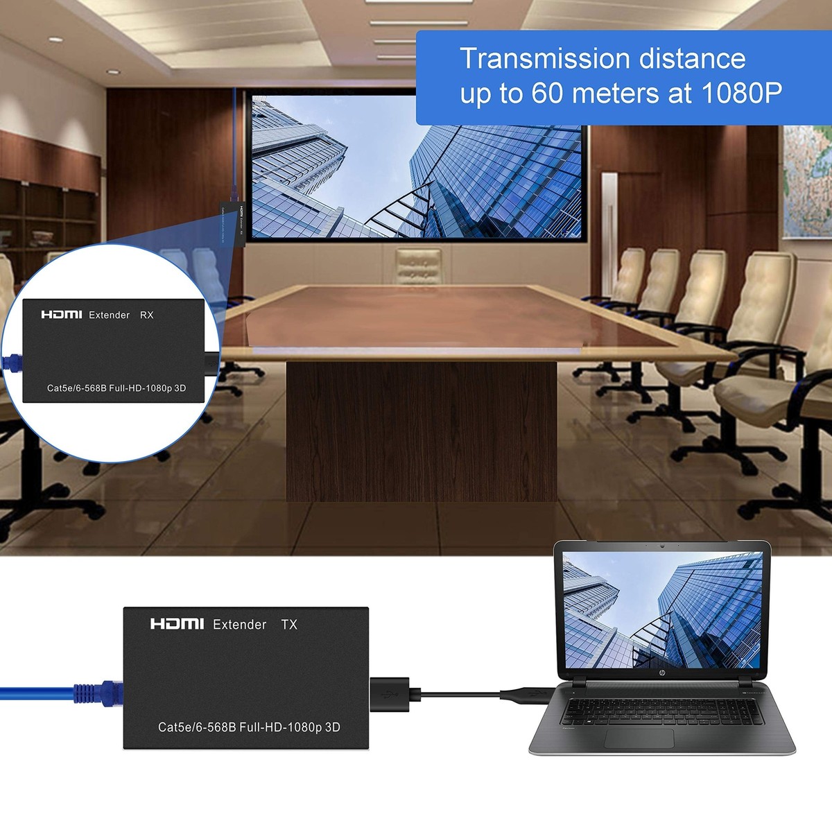 Digitus DS-55355 KVM-extender Zender en ontvanger (DS-55355