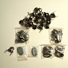 Oval Twist Turn Lock for Bags Handbags Purse Metal Closure Wallet Color Nickel