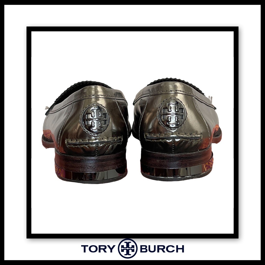Tory Burch Clayton Anthracite Loafers Size 6 | eBay display picture 1