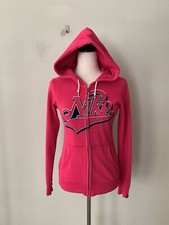 Nike Women's Sz S Logo Front Long Sleeves Full Zip Hoodie Jacket w/ Pocket
