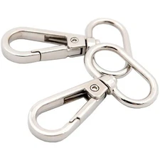 Swivel Lobster Clasps Push Gate Snap Hook Clasp 1" Swivel Hooks for Purse Mak...