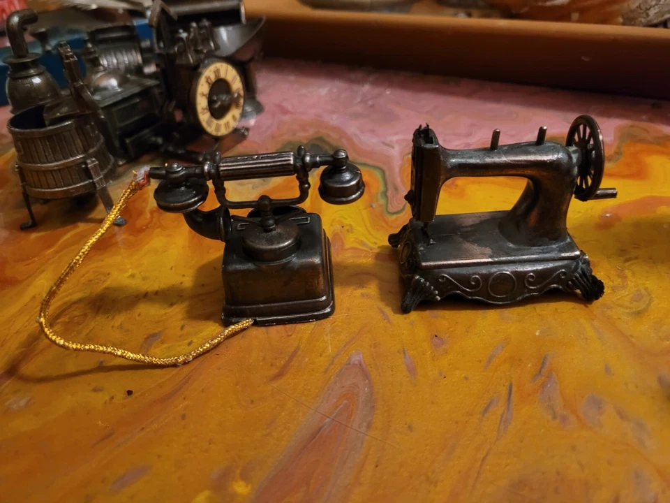 Lot Of 9 Vintage Brass Duhram Industries Miniatures - Image 3 of 4