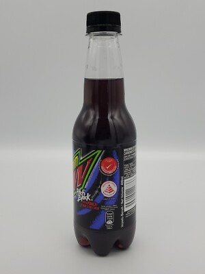 New Sealed Malaysian Mountain Dew Pitch Black 400ml Bottle Mtn Dew