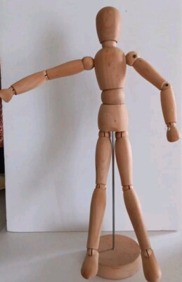 Ikea Schaufensterpuppe Gestalta Künstler beweglich Holzfigur HÖHE 34 cm