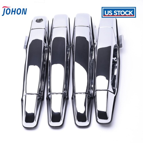 4X Chrome Outside Door Handle For Chevy Avalanche Silverado Suburban