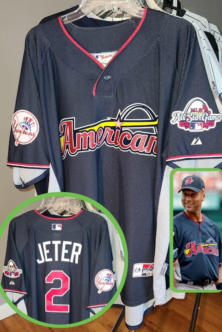 Majestic New York Yankees Jeter ユニフォーム 1990s New York Yankees Jeter #2 Majestic Jersey (Alternate) XXL