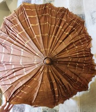 Silk Turn Of The Century Brown Small Parasol