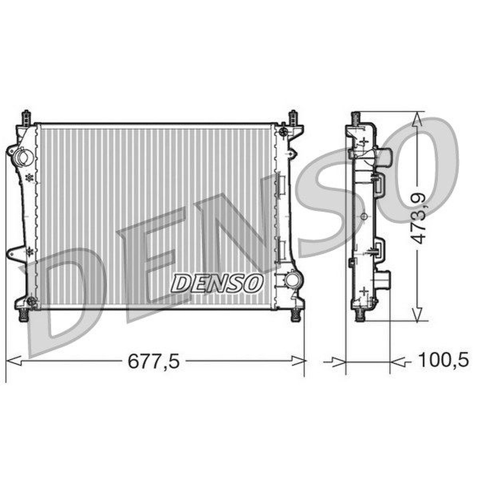 Radiator DRM09037 DENSO 51767821 51867532 Genuine Top Quality Guaranteed New - Image 5