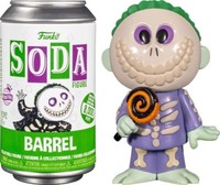 Funko Vinyl Soda, Disney The Nightmare Before Christmas, Barrel, 1/6 Odds For Ra