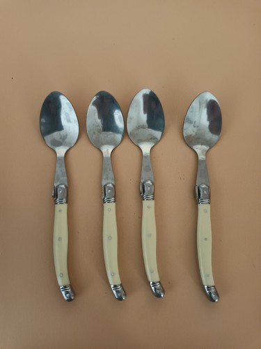 Laguiole Etiquette Stainless Steel Cutlery Set Ivory Not Complete - Picture 3 of 8