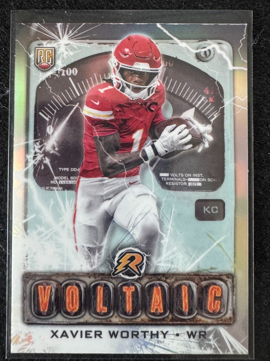 2024 Topps Resurgence #V-8 XAVIER WORTHY VOLTAIC REFRACTOR (RC) SP
