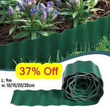 Flexible Garden Lawn Grass Edge Border Fence Panel Plant Wall Separator 29.5ft