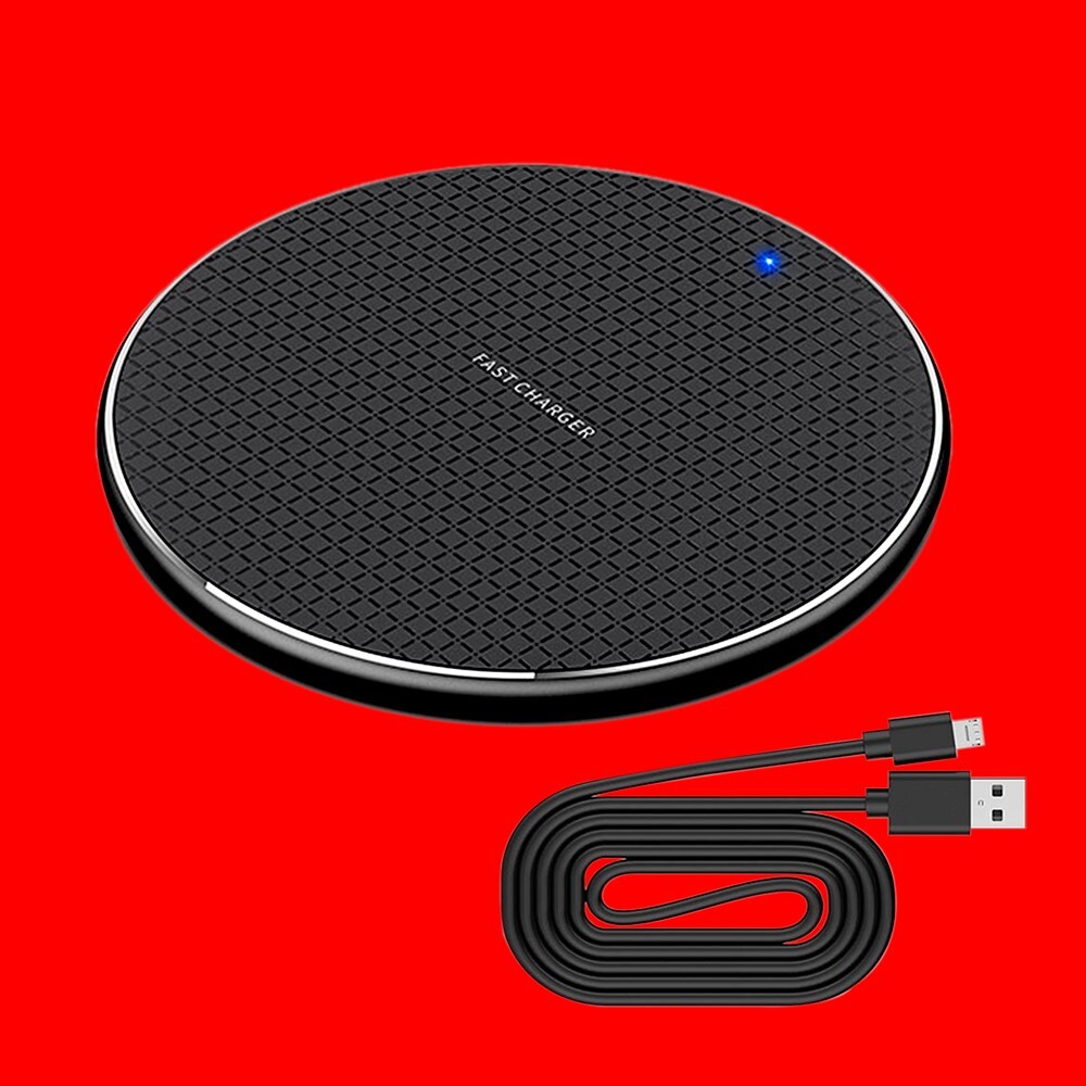 Wireless Charger Pad with Micro USB Cable for Samsung Galaxy S7 Edge SM-G935-image