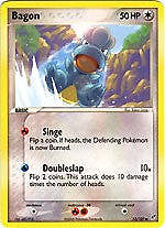 Pokemon EX Deoxys  52/107 Common Card - Bagon