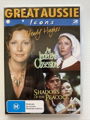 DVD - AN INDECENT OBSESSION / SHADOWS OF THE PEACOCK  Region Free - Wendy Hughes