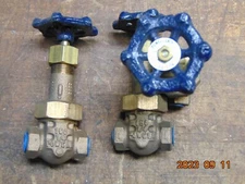 (1) Powell Gate Valve Figure: 2714 RISING STEM 1/4" BRONZE THREADED GATE VALVE