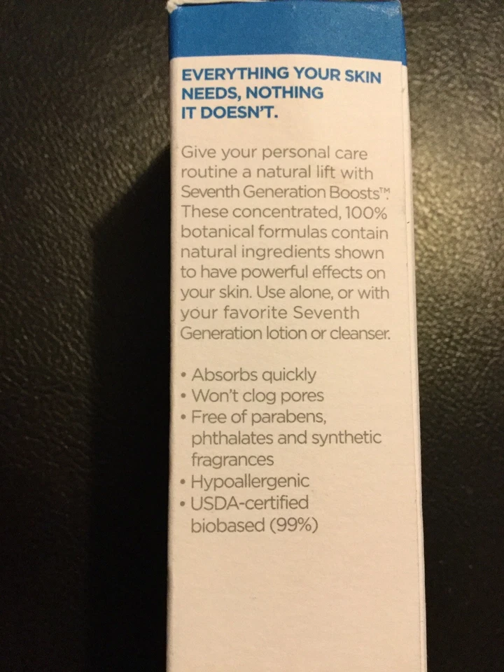 Seventh Generation Boost - Suero hidratante para la piel con jajoba, 1,5 onzas Foto 2 de 4