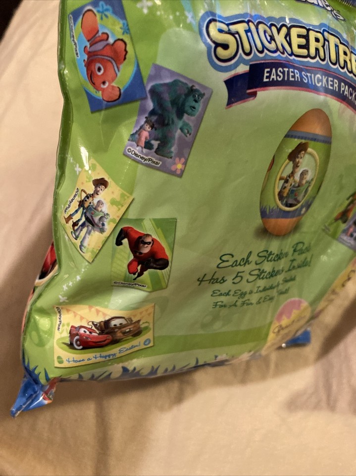 Disney/Pixar CARS TOY STORY MONSTERS NEMO 8 Sticker Filled Easter Eggs New (2) eBay