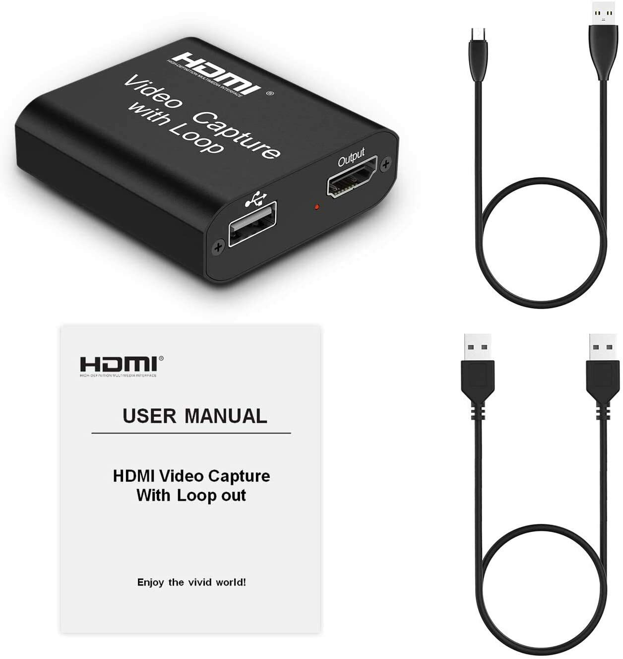 Video Capture Card 4K HDMI Video Capture Device with Loop Out Full HD 1080P  Game | eBay