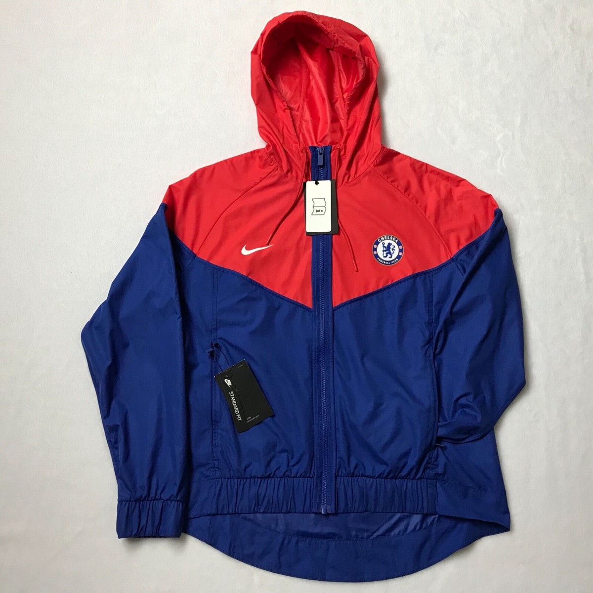 Nike FC Chelsea Football Jacket Hooded Women's SZ M Lightweight