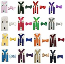 Kids Children Boy Braces + Bow tie 2 Pcs Set Suspender Wedding Gift