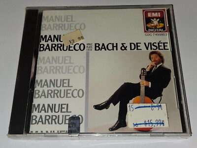 *NEW/SEALED* Manuel Barrueco Plays Bach & De Visee CD 1990 EMI Records