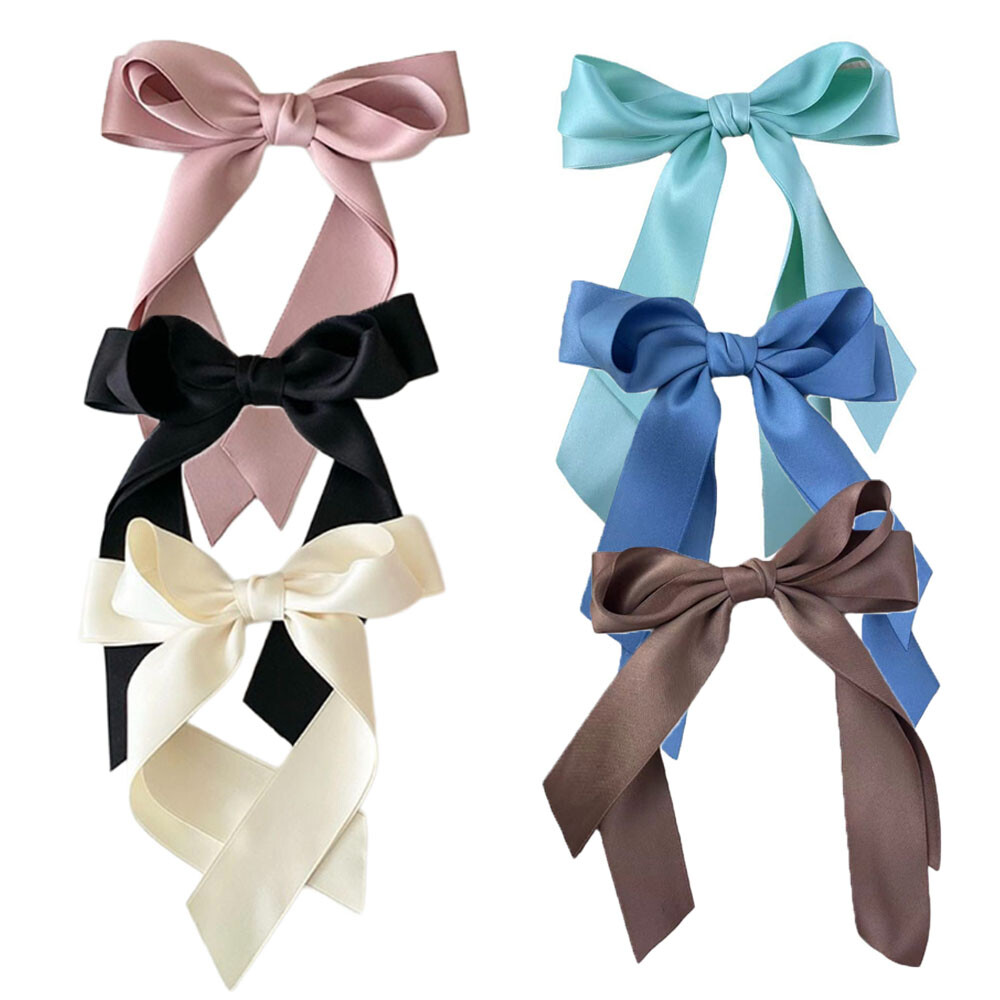 Juego De Horquillas De Doble Capa Con Lazo Y Cinta Bonitos Accesorios Para ”