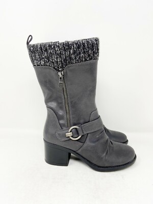 Bare Traps Dark Gray Wylla Mid Calf Boots