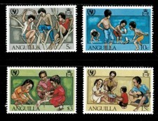 Anguilla 1981 - UNICEF, 35th Anniversary - Set of 4v - Scott 448-51 - MNH