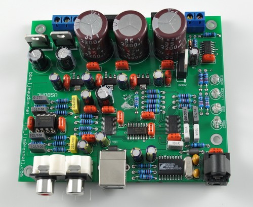 Kit De Placa DAC (Convertidor Digital-Analógico) 24BIT/192KHZ - Componentes CS8416 + AK4396 + NE5532P - Para Proyectos DIY De Audio