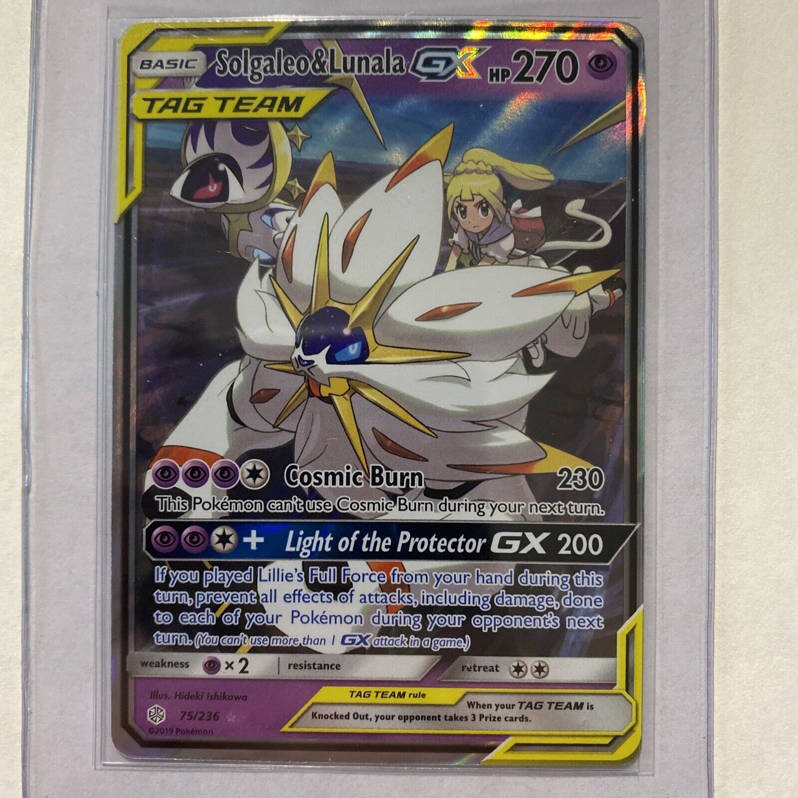 Lunala, Solgaleo & Necrozma - 3 Card Holo Pokémon Card Set