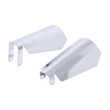 Chrome Coffin Cut Hand Guards Guard For Harley Road King Electra Street Glide